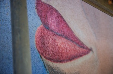 Mural przy dworcu