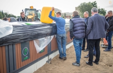 P&oacute;łpodziemne pojemniki na osiedlach w Starogardzie