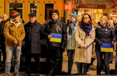 Wiec solidarności z Ukrainą