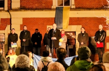 Wiec solidarności z Ukrainą
