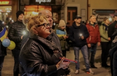 Wiec solidarności z Ukrainą