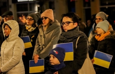 Wiec solidarności z Ukrainą