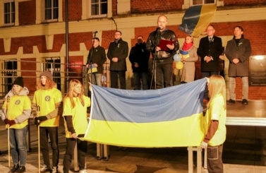 Wiec solidarności z Ukrainą