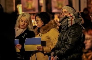 Wiec solidarności z Ukrainą