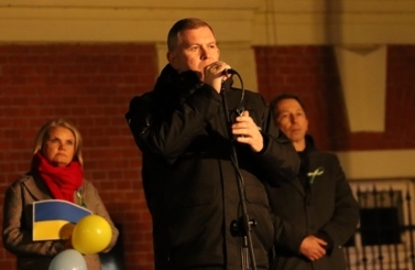 Wiec solidarności z Ukrainą