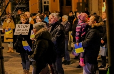 Wiec solidarności z Ukrainą