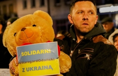 Wiec solidarności z Ukrainą