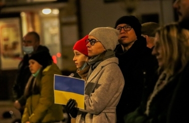 Wiec solidarności z Ukrainą