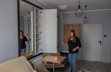 Noclegowania w hali sportowej 