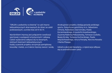 Z podw&oacute;rka na bieżnię zgłoszenie