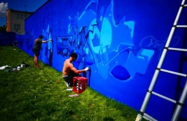 Mural przy Parku Nowe Oblicze 