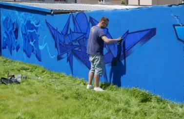Mural przy Parku Nowe Oblicze 