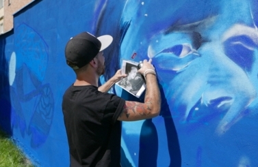 Mural przy Parku Nowe Oblicze 
