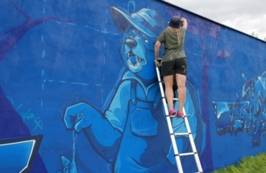 Mural przy Parku Nowe Oblicze 