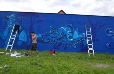 Mural przy Parku Nowe Oblicze 