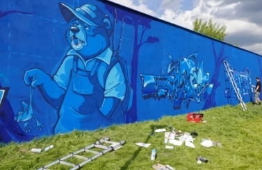 Mural przy Parku Nowe Oblicze 