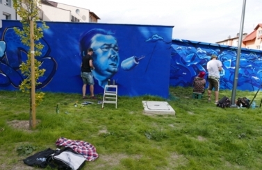 Mural przy Parku Nowe Oblicze 