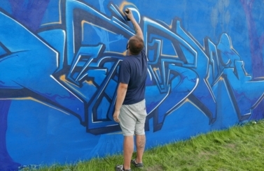 Mural przy Parku Nowe Oblicze 