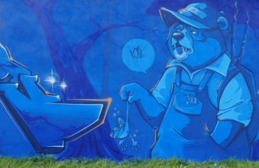 Mural przy Parku Nowe Oblicze 