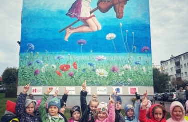 Nowy mural na osiedlu Kopernika