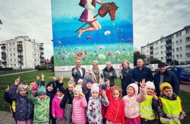 Nowy mural na osiedlu Kopernika