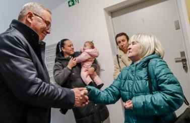 Przekazanie kluczy na osiedlu Piast&oacute;w