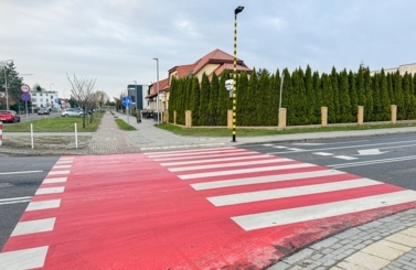 Przejście dla pieszych aktywne na Ryemonta
