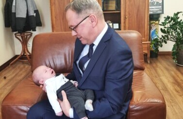 Kacper - pierwsze starogardzkie dziecko 2025 r. 