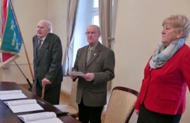 Przekazanie sztandaru do muzeum