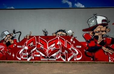 Mural przy Skateparku