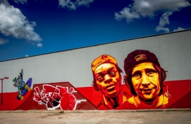 Mural przy Skateparku