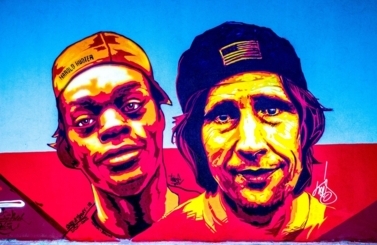 Mural przy Skateparku