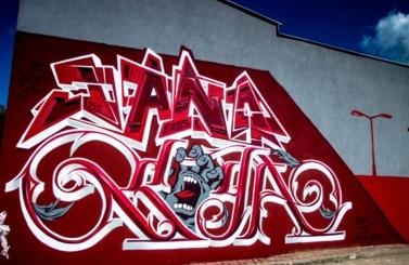 Mural przy Skateparku