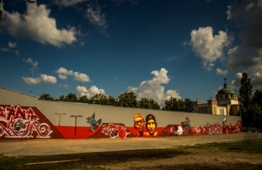 Mural przy Skateparku
