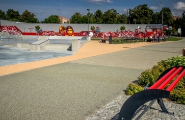 Mural przy Skateparku