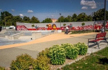 Mural przy Skateparku