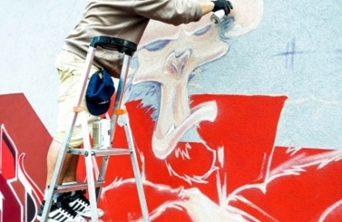 Mural przy Skateparku