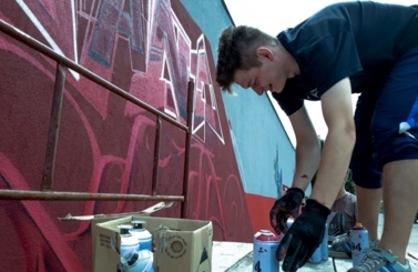 Mural przy Skateparku