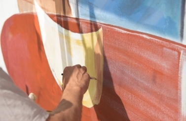 Nowy mural na os. Kopernika