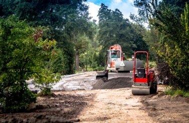 raport z budowy parku miejskiego