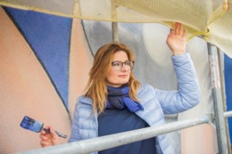Mural przy dworcu