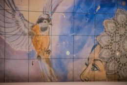 Mural przy dworcu