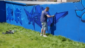 Mural przy Parku Nowe Oblicze 