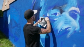 Mural przy Parku Nowe Oblicze 
