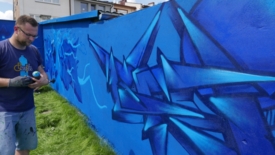 Mural przy Parku Nowe Oblicze 