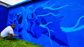 Mural przy Parku Nowe Oblicze 