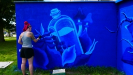 Mural przy Parku Nowe Oblicze 
