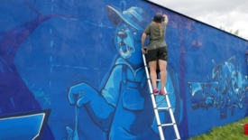 Mural przy Parku Nowe Oblicze 