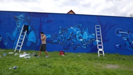 Mural przy Parku Nowe Oblicze 