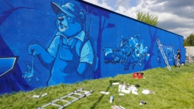 Mural przy Parku Nowe Oblicze 